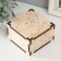 Casket for painting "curls" 10x10x6 cm, plywood 6mm