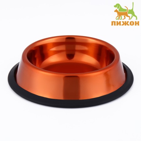 A bowl with a non -slip base decorative color, 230 ml, copper