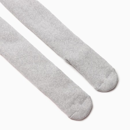 Pantyhose children's terry, color light gray melange, height 122-128 cm-1
