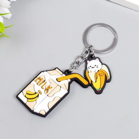 Trick Rubber "Banana cat" 3.5x2 cm milk 5.5x3.5 cm-2