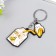Trick Rubber "Banana cat" 3.5x2 cm milk 5.5x3.5 cm