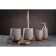 Axentia Concrete storage capacity for a bathroom of gray ceramics Ø 10 cm