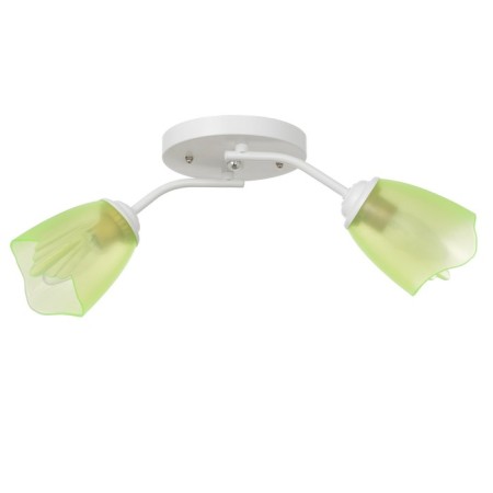 Onyx chandelier 2x15W E27 white-green 50x15x15cm Bayerlux