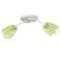 Onyx chandelier 2x15W E27 white-green 50x15x15cm Bayerlux