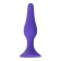 Anal plug, silicone, purple color, 12.5 cm