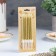 Candles in the Cake "Metallic", 14 cm, 6pcs with a stand, golden