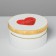 A set of round boxes 3 in 1 with a handle, gift packaging, “love”, 20 x 20 x 9.5 - 26 x 26 x 11.5 cm