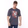 T-shirt male, dark gray color, size 46