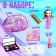 Gift set "in trend", doll, coloring, cosmetics