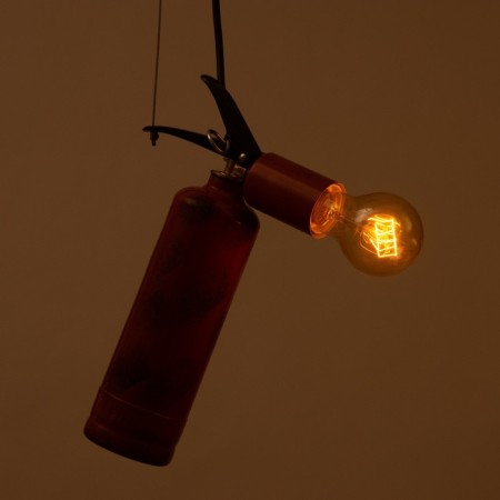 Fire extinguisher lamp E27 40W Red 20x10x25-125cm-3