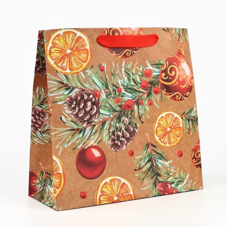 Craft square “New Year's mood”, 30 x 30 x 12 cm, New Year-1