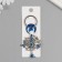 Keychain from the evil eye metal "Nazar" 7 cm