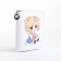 Children's wallet with lightning, white color
