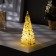 LED figure “Silver Christmas tree” 5 × 12 × 5 cm, plastic, LR44 batteries, warm white glow