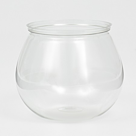 Round plastic aquarium, 1.2 liters