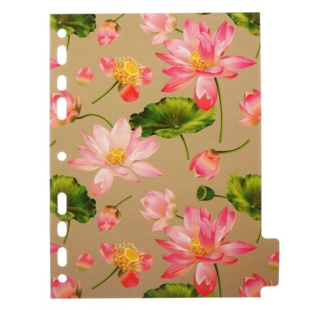 Separator of sheets A5 (210 x 165 mm) color, 5 sheets, "Devente. Bloom Garden" laminated coated cardboard 210 grams, with a pattern, individual packaging-6