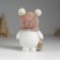 Souvenir Polystone "Snowman in a hat with pompom, with a basket" 8.5x5x13 cm