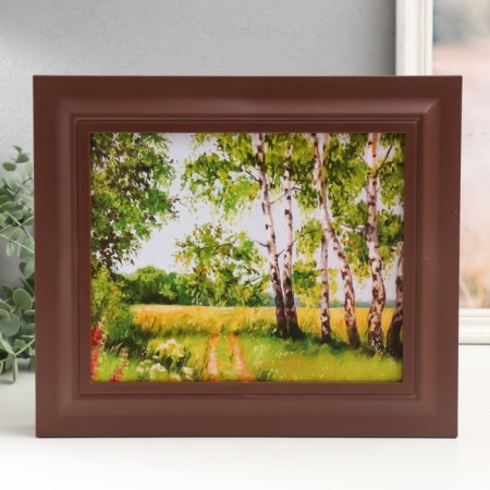 Key closed "Birch forest" 26.5x31.5 cm nut