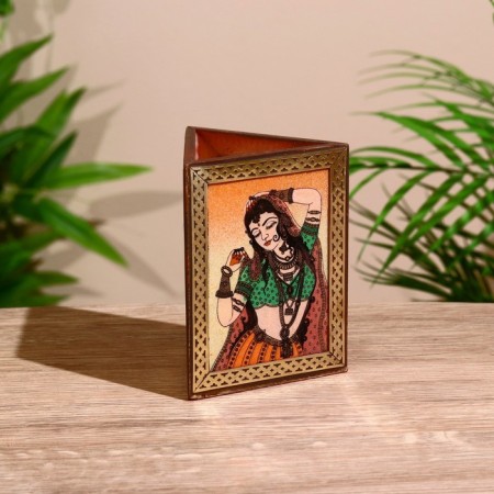 Standing for pencils "India" wood shisham 9x9x11.5cm mix-4