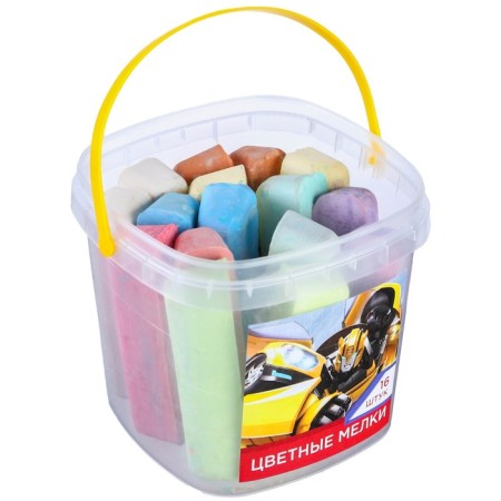 Set of colored crayons transformers, 16 pieces, 8 colors-5