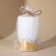 Interior candle white with concrete (Potal), 9.5 x 6 cm