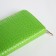 Women's wallet with lightning, green color