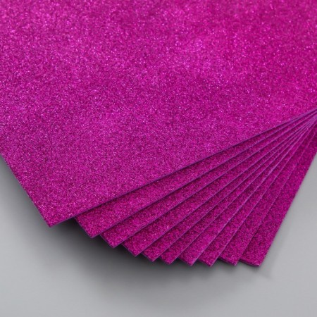 Foamiran glitter 2 mm, 20x30 cm, purple-2