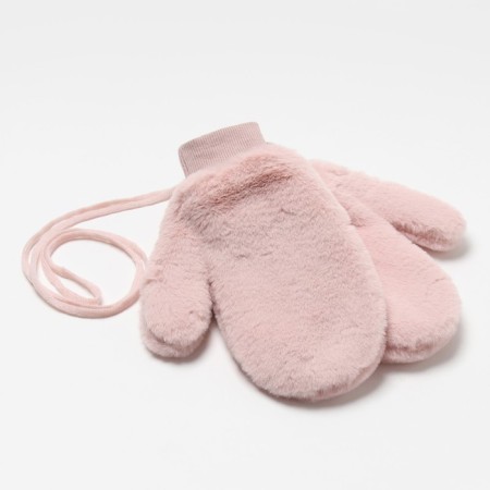 Mittens for claim. Minaku Minaku fluffy 25 cm pink