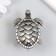Handle for the casket Metal "Turtle" aged silver 6.1x4.4 cm