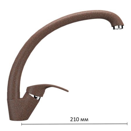 Kitchen mixer Ulgran U007-307, Terracotta Color