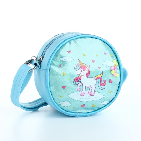 Bag's bag with lightning, blue color