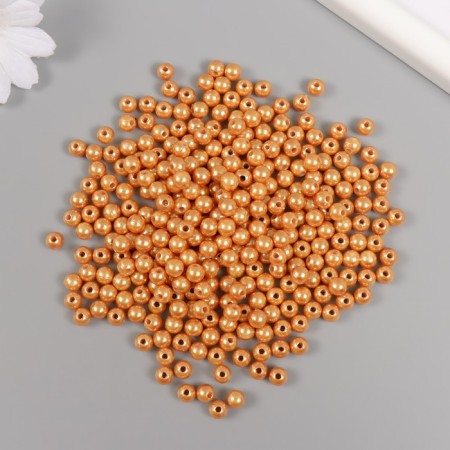 A set of beads "Pearls" D 6 mm, 250 gr, light beige