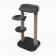 Claw "Piggon" with a hammock, a toy and a shelf, 64 x 34 x 104 cm, (fur, jute) gray