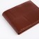 Male purse without a fastener, department for bills, for maps, color light brown