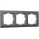 Frame for 3 posts Stark (matte graphite) W0031864