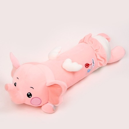 Soft toy-podushka "Elephant", 80 cm, pink color-4