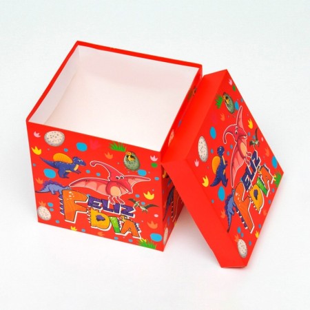 Self -charged box "Children's" dinosaurs 15x15x15 cm-3
