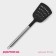 Spatula Culinary Dolyana "Fernan", 33 cm, with slots, black color
