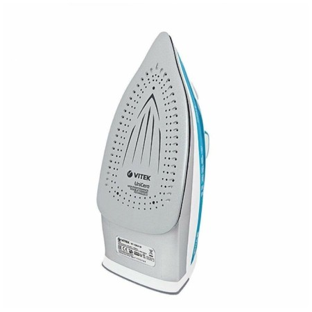 Iron Vitek VT-1264 W, 2400 W, ceramic sole, 40 g/min, 350 ml, blue and blue-3