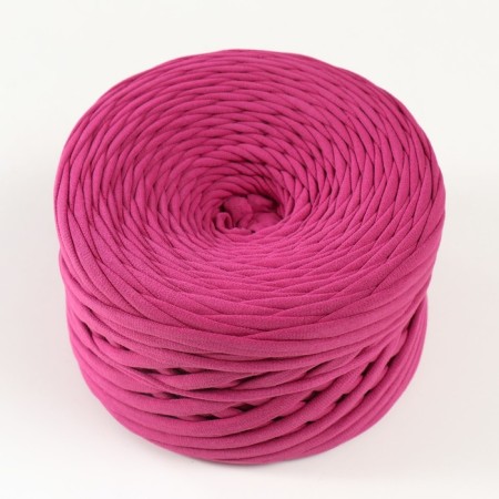Knitted yarn, width 7-9 mm, 100m/295 gr ± 10% (06 - lingonberry)-1
