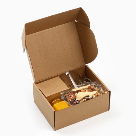 Gift set: spices for mulled wine, glass, cream of honey "spicy 2025"-5