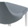 CHART STALL CARA Kora Metal/Velur, White/Gray 47x57x89 cm