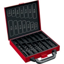 Set of drill on metal bison, p4m2, cylindrical shank, 1-10 mm, 99 pcs, class B, case