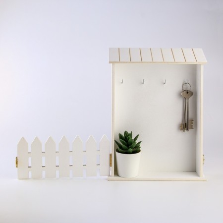 The keybox is “white”, 22.5 x 30.5 x 5.7 cm.-10