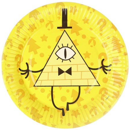 Paper plate "Happy Birthday!", 18 cm, 6 pieces, gravity farz-7
