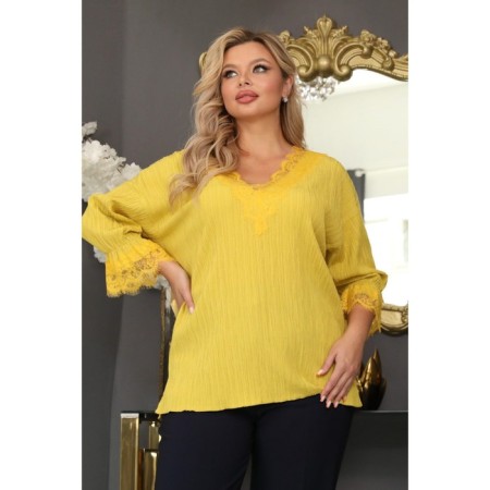 Female jumper, size 48, yellow color-10
