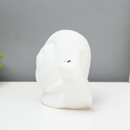Nightnight "Snail" LED RGB USB AKB White 9x22x16cm Risalux-4