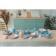 Boulevard porcelain cup "Watercolor", 380 ml, light-gray color