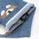 Women's socks "Corgi 3D", jeans color, size 36-40
