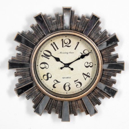Wall clock, series: interior, "rays of the sun", d-30 cm, brown